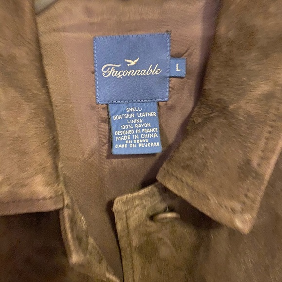Great condition, Goat Skin Jacket, size large. - Picture 1 of 3